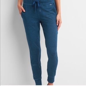 GapFit Blue Brushed Tech Jersey Joggers